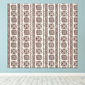 Tribal etnisch naadloos patroonontwerp canvas afdruk (Insitu (Houten vloer))