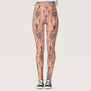 Tribal Etnische: Azteekse naadloze Vintage Leggings