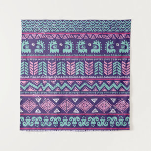 Tribal Etnische: Kleurrijk Naadloos Patroon. Wandkleed