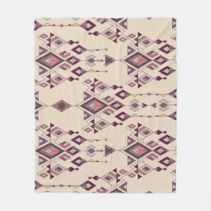 Tribal  Etnische Naadloze Aztec Fleece Deken
