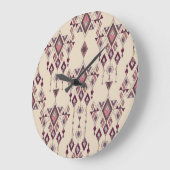 Tribal  Etnische Naadloze Aztec Grote Klok (Hoek)