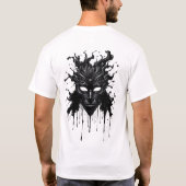 Tribal Face Art - Liquid Ink Style T-shirt (Achterkant)