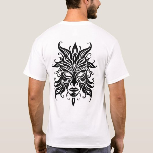 Tribal Face Art T-shirt (Achterkant)