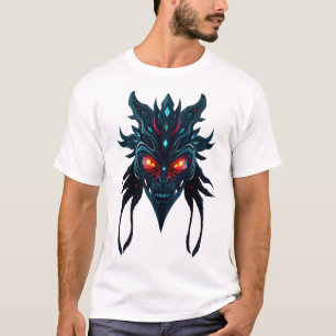 Tribal Face in de ruimte Galaxy Eyes T-shirt
