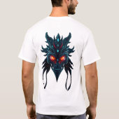 Tribal Face in de ruimte Galaxy Eyes T-shirt (Achterkant)