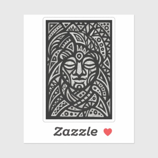 Tribal Face Sticker (Vel)