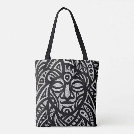 Tribal Face Tote Bag (Achterkant)