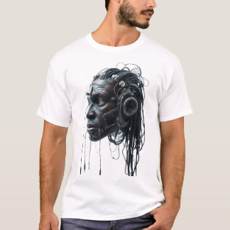 Tribal Face Wires Art T-shirt