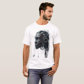 Tribal Face Wires Art T-shirt (Voorkant volledig)