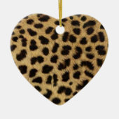 Tribal Fashionista Safari Dier Luipaard Print Keramisch Ornament (Voorkant)