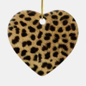 Tribal Fashionista Safari Dier Luipaard Print Keramisch Ornament (Achterkant)