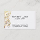 Tribal Faux Gold Foil Bohemian Dream Catcher Visitekaartje (Achterkant)