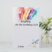 Tribal Feather Wishes for the jarig girl game (Staand voorkant)