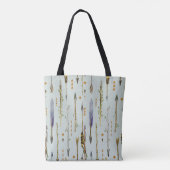 Tribal Feathers & Arrows Pattern Tote Bag (Achterkant)