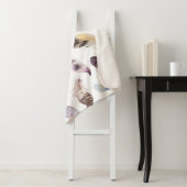 Tribal feathers patroon pastel waterverven sherpa deken (In situ)