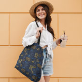 Tribal Festive Folk Patroon Tote Bag