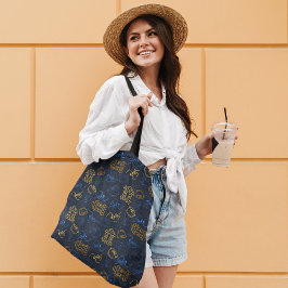 Tribal Festive Folk Patroon Tote Bag