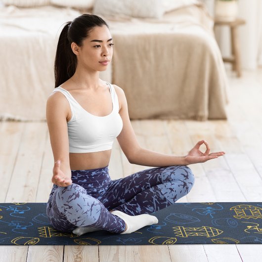 Tribal Festive Folk Patroon Yogamat