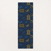 Tribal Festive Folk Patroon Yogamat (Achterkant)