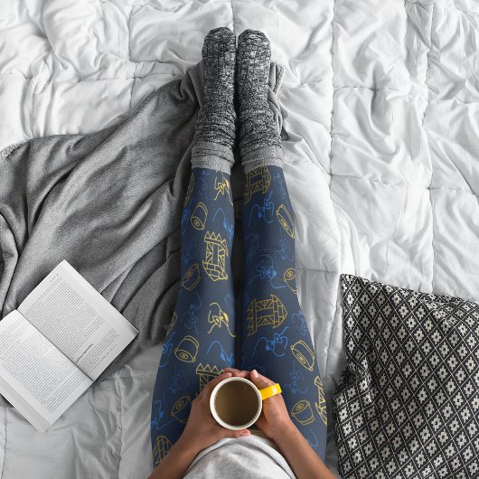 Tribal Festive Folk Pattern Leggings