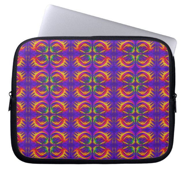 Tribal Fiery Laptop Sleeve (Voorkant)