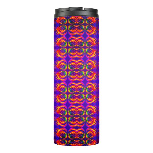 Tribal Fiery met je monogram Thermosbeker (Achterkant)