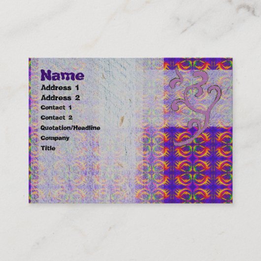 Tribal Fiery Visitekaartje (Voorkant)