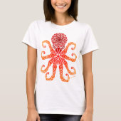 Tribal Fire Octopus T-shirt (Voorkant)
