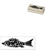 Tribal Fish Art Stempel (Gestempeld)