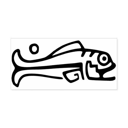 Tribal Fish Art Stempel (Afrduk)