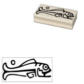 Tribal Fish Art Stempel (Gestempeld)