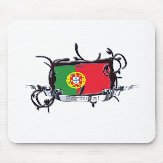 Tribal Flag Portugal Mousepad Muismat (Voorkant)
