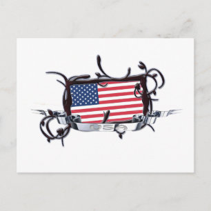 Tribal Flag USA Briefkaart