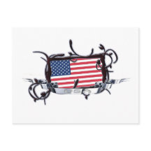 Tribal Flag USA Briefkaart