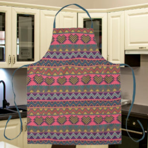 Tribal Flavor Schort – Boho Krachtig Geometrisch K