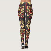 Tribal Floral:  patroonelegantie Leggings (Achterkant)