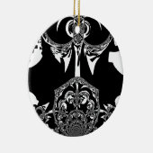 Tribal Flower Keramisch Ornament (Rechts)