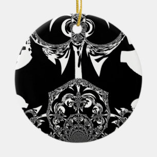 Tribal Flower Keramisch Ornament