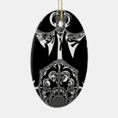 Tribal Flower Keramisch Ornament (Rechts)