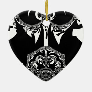 Tribal Flower Keramisch Ornament