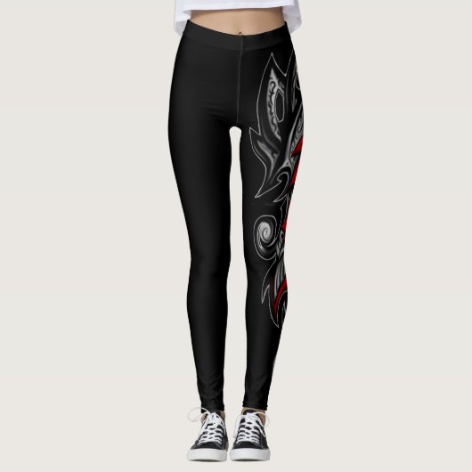Tribal Flower Leggings (Voorkant)