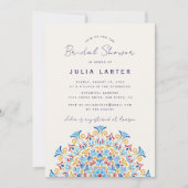 Tribal Folk Country Crest Mandala Bridal Shower Kaart (Voorkant)