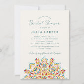 Tribal Folk Country Crest Mandala Bridal Shower Kaart (Voorkant)