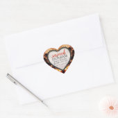 Tribal Forest Sunset Heart Stickers (Envelop)