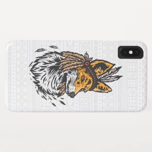 Tribal Fox Case-Mate iPhone Case (Achterkant (horizontaal))
