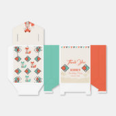 Tribal Fox kleurrijke geometrische patroon verjaar Bedankdoosjes (Uitgevouwen)