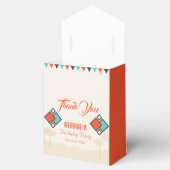 Tribal Fox kleurrijke geometrische patroon verjaar Bedankdoosjes (Geopend)