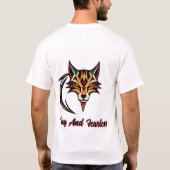 Tribal Fox met Crescent T-shirt (Achterkant)