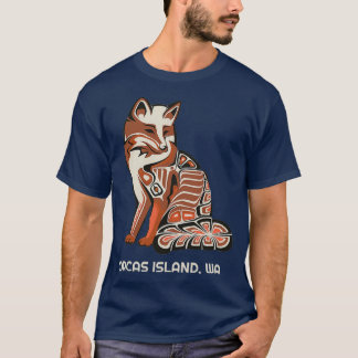Tribal Fox Orcas Island Native American T-shirt