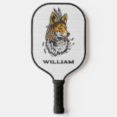 Tribal Fox Pickleball Paddle (Voorkant)